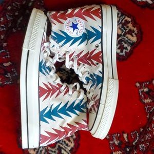 Converse All Star high top - red white and blue - size. 9.5 mens